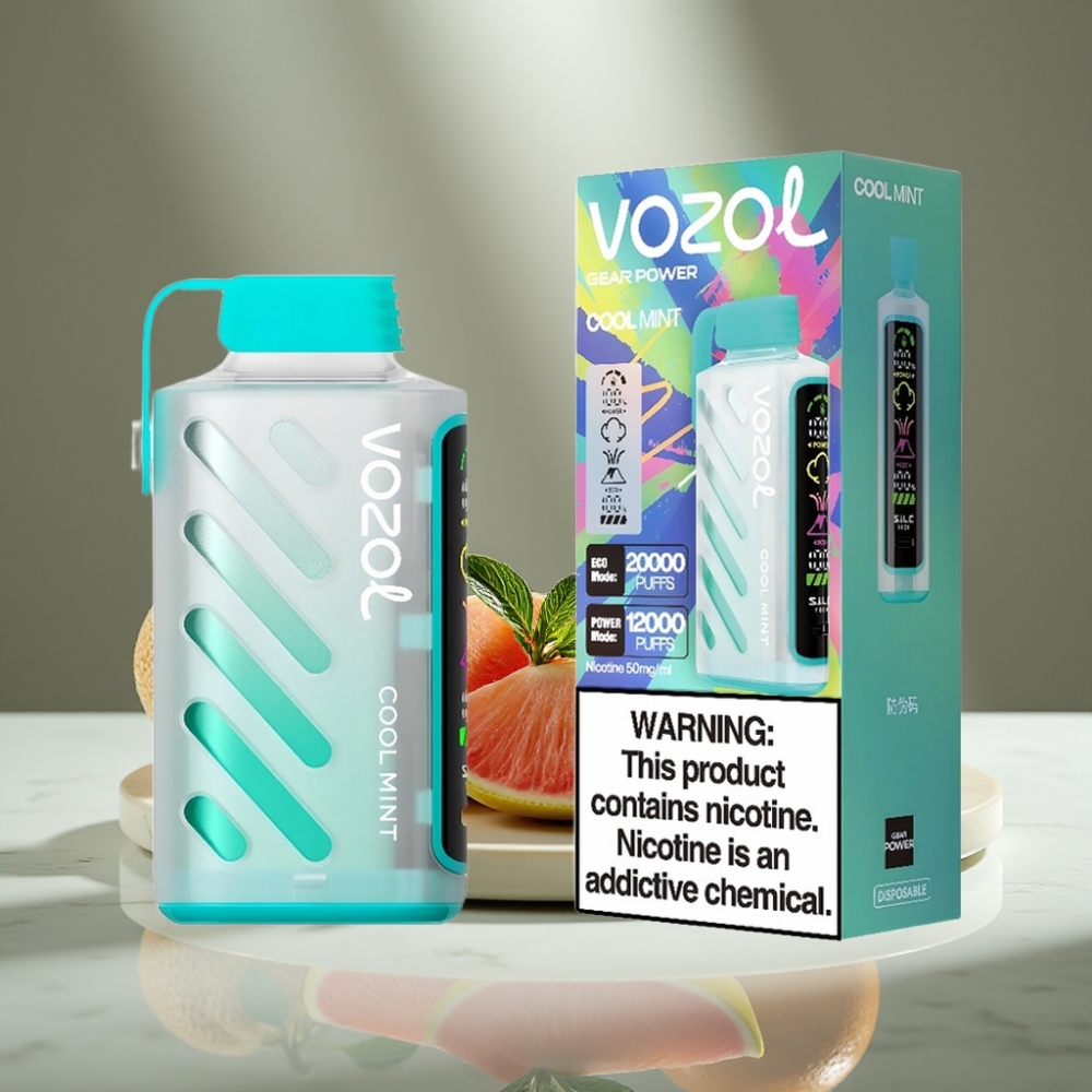 VOZOL Gear Power 20000 Puffs S.i.L.C. Tech Dual Mesh Coil Menta Refrescante