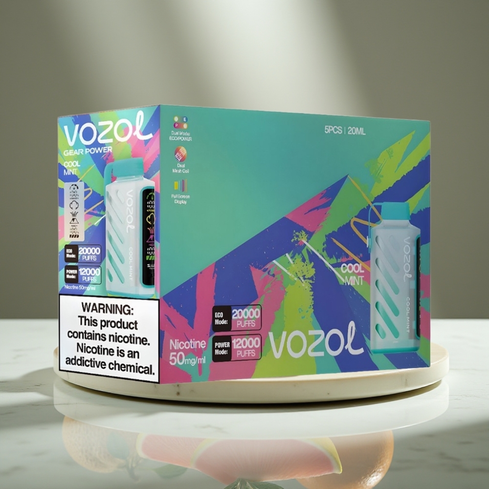 VOZOL Gear Power 20000 Puffs S.i.L.C. Tech Dual Mesh Coil Menta Refrescante