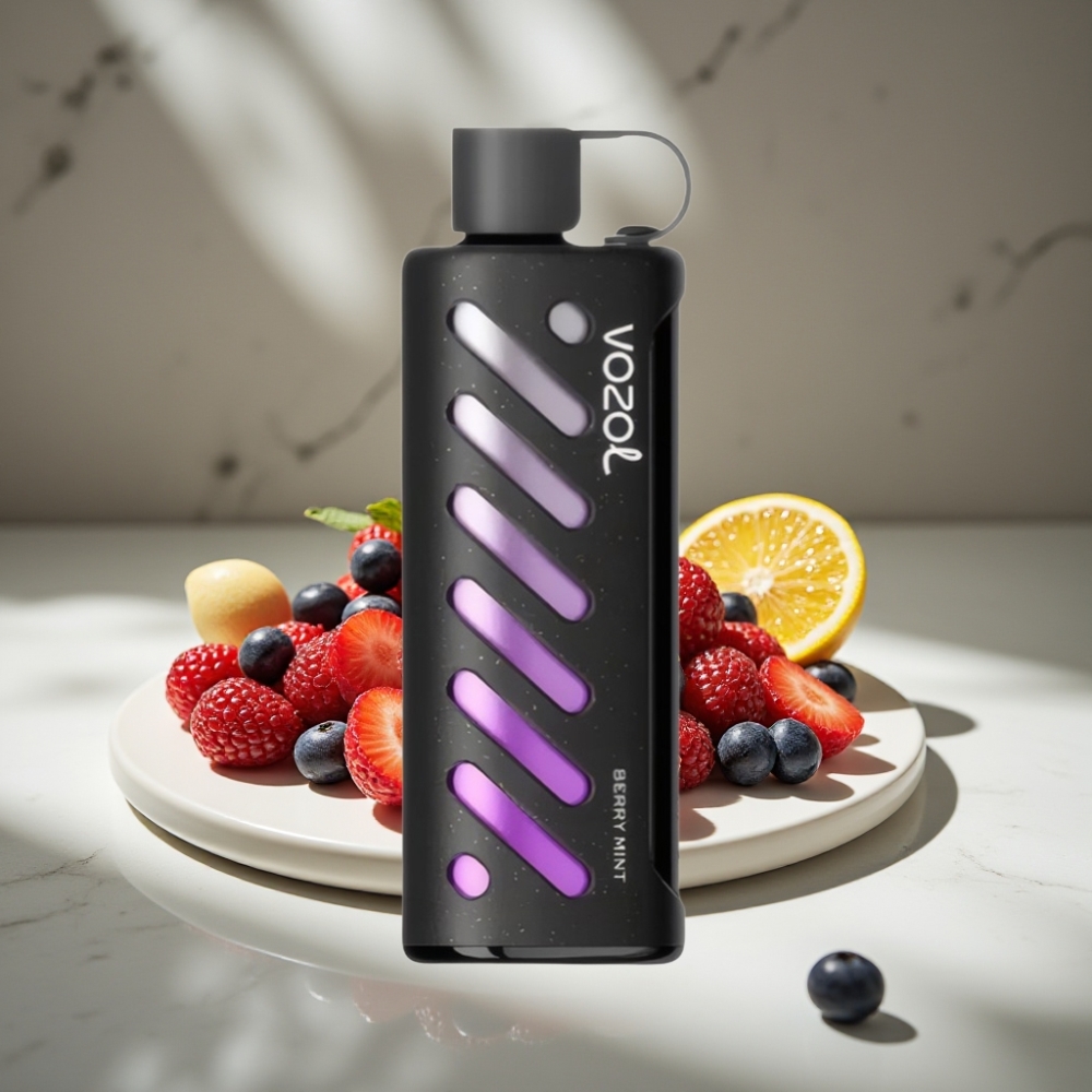 VOZOL Gear Shisha 25000 Puffs Dual Mesh Berry Menta S.i.L.C Tech 1000mAh 5mg/ml