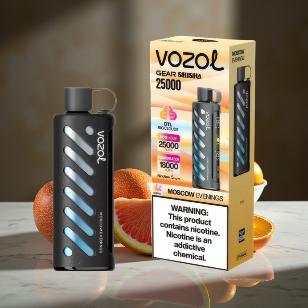 VOZOL Gear Shisha 25000 Puffs Dual Mesh, S.i.L.C Tech, 1000mAh, Noches de Moscú