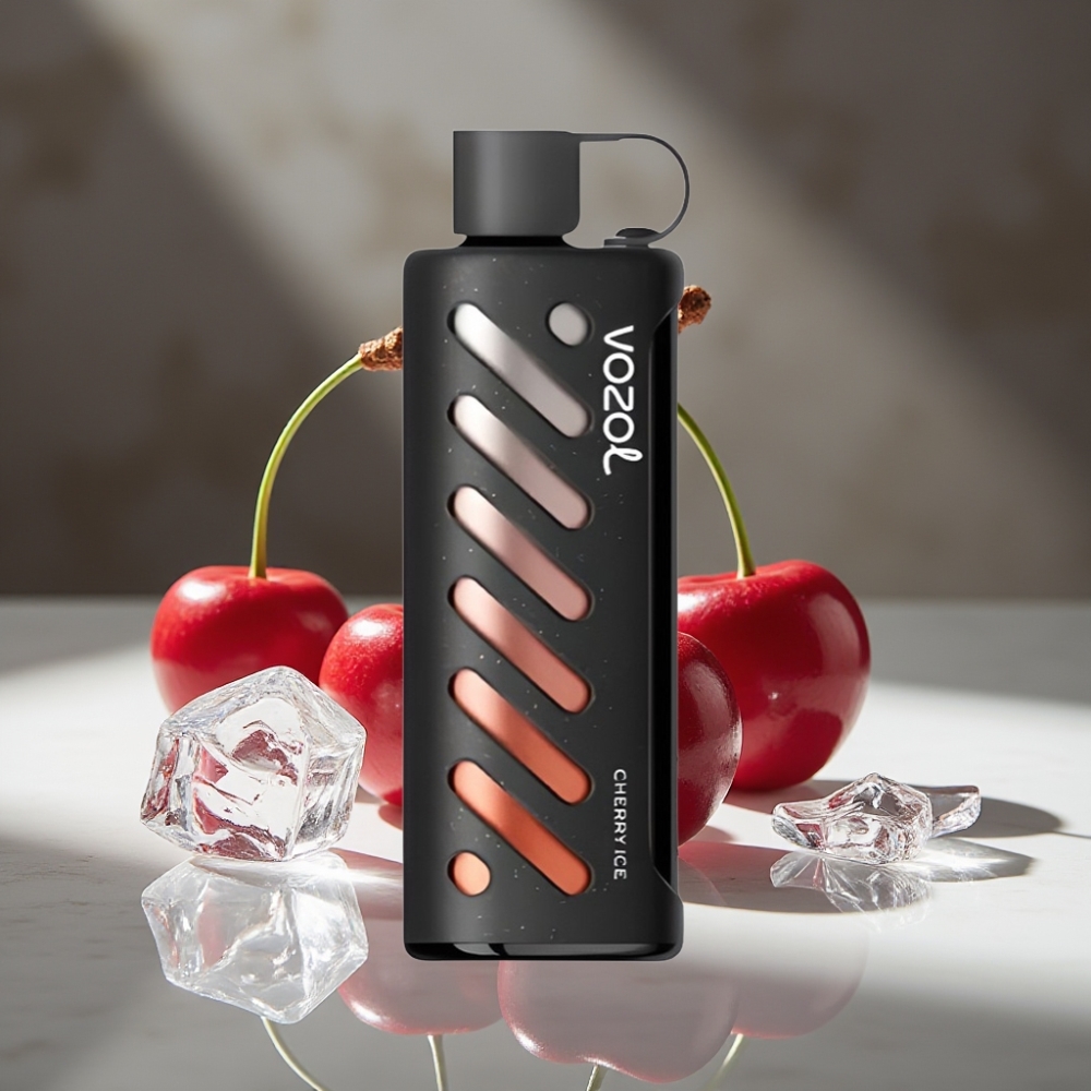 VOZOL Gear Shisha 25000 Puffs Dual Mesh S.i.L.C Tech Cereza Helada 1000mAh 5mg/ml