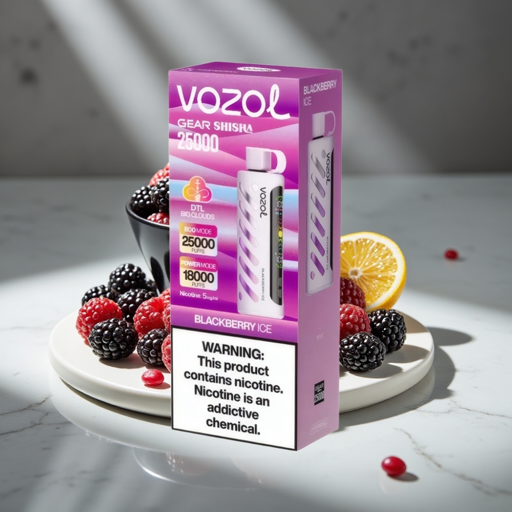 VOZOL Gear Shisha 25000 Puffs Dual Mesh S.i.L.C Tech Moras Heladas