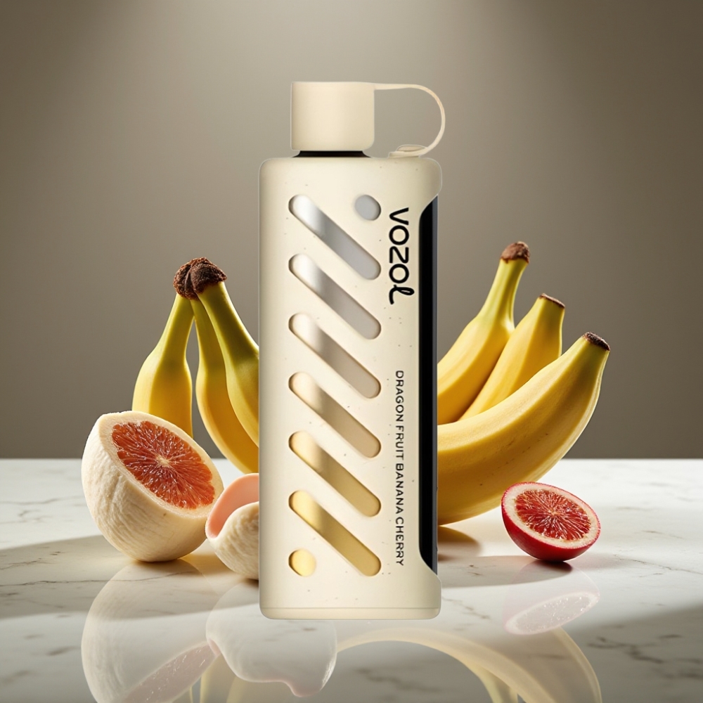 VOZOL Gear Shisha 25000 Puffs Sabor Fruta del Dragón Plátano Cereza Dual Mesh 1000mAh