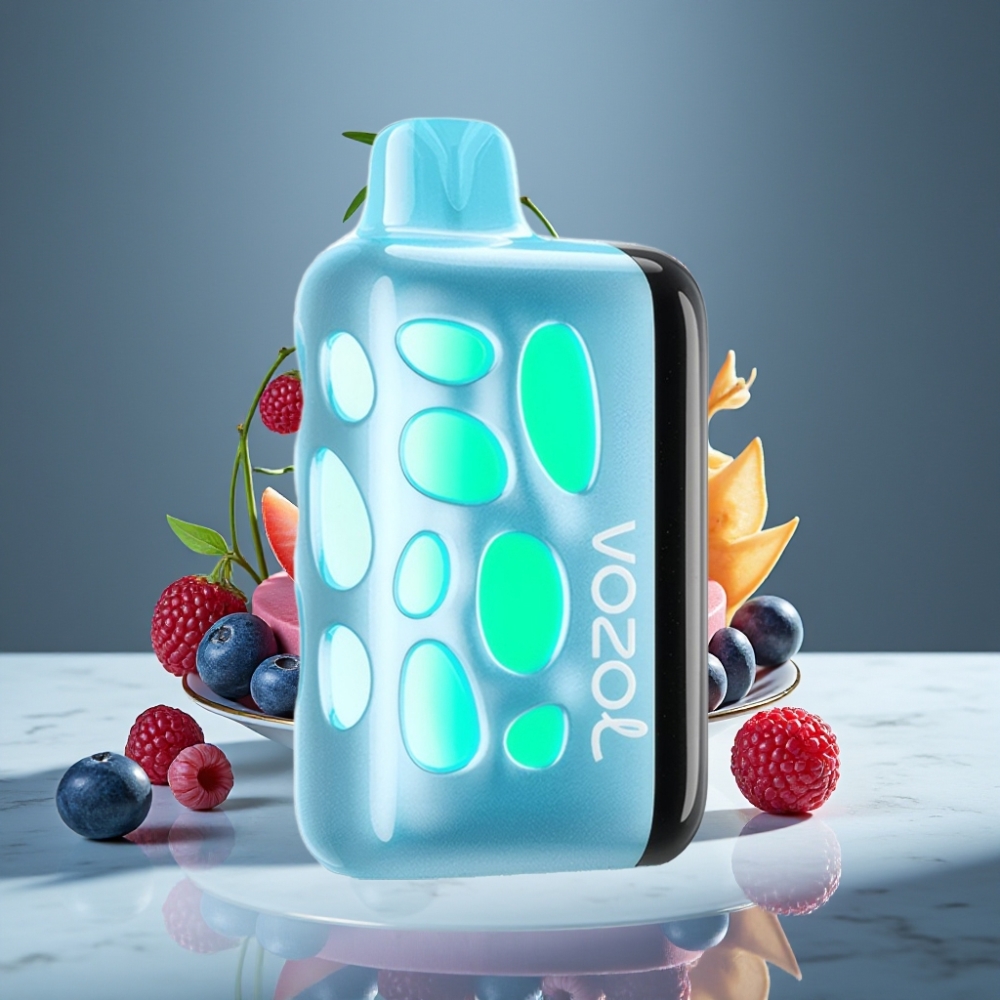 VOZOL RAVE 40000 Vape Desechable Blue Razz Ice con Diseño Vibrante 270° y 1000mAh