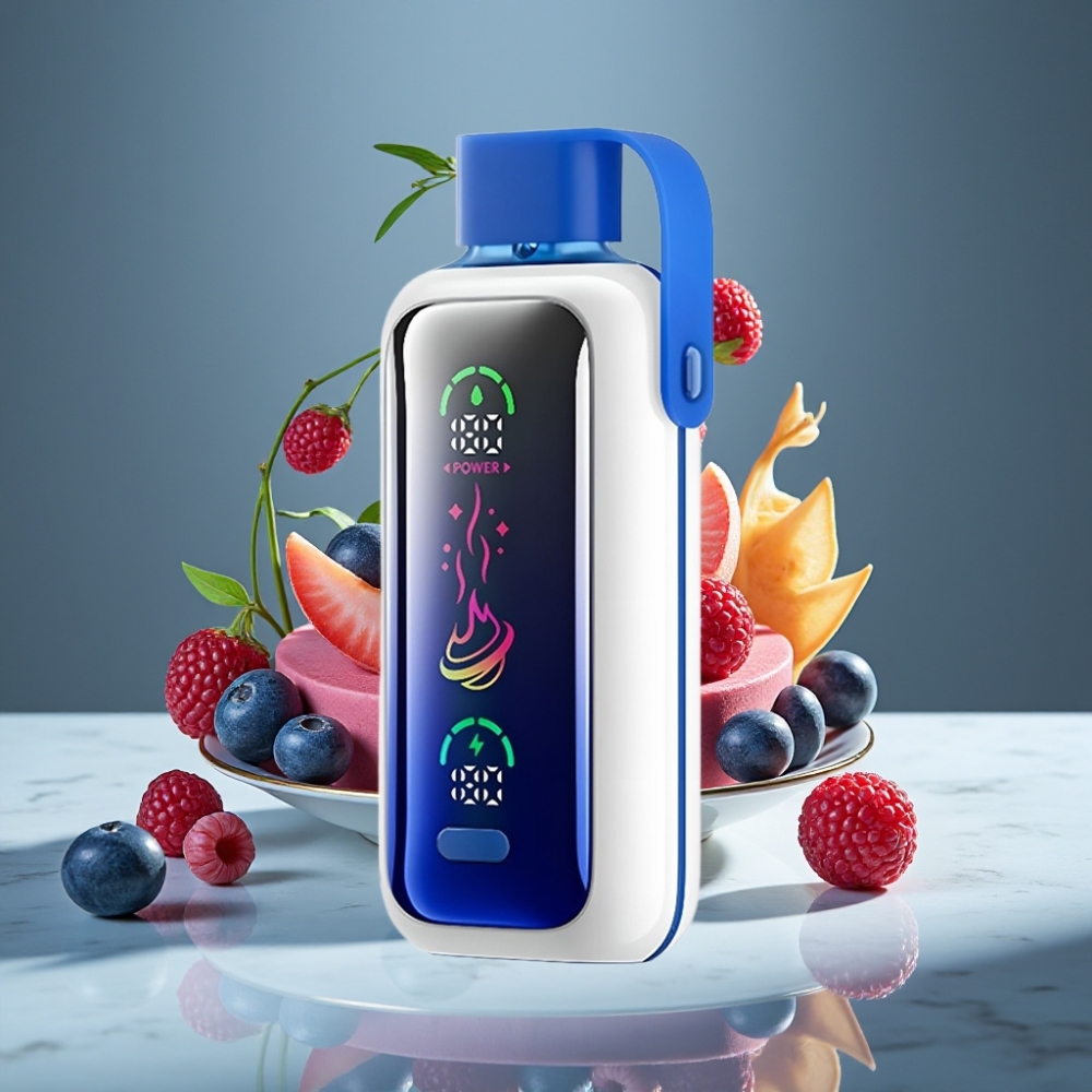 VOZOL Star 20000 Puffs Pantalla HD 2.2" Dual Mesh Batería 650mAh Blue Razz Ice