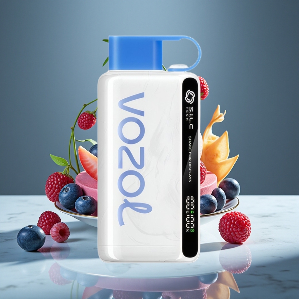 VOZOL STAR 9000/12000 Desechable 650mAh Carga Rápida 30% Sabor Frambuesa Azul Hielo