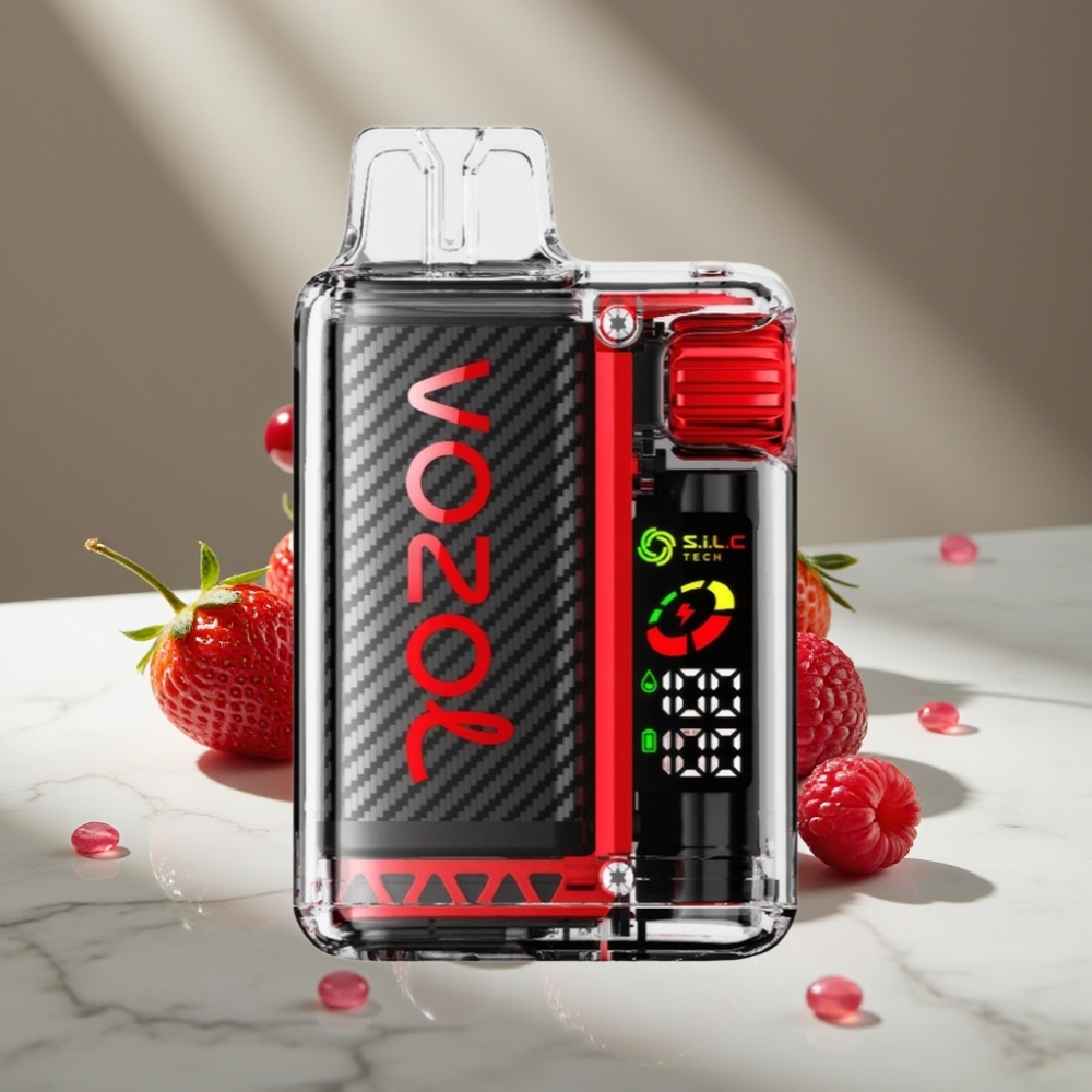 VOZOL Vista 20000 Puffs Recargable 650mAh 2% Nicotina OLED Fresa Frambuesa Cereza