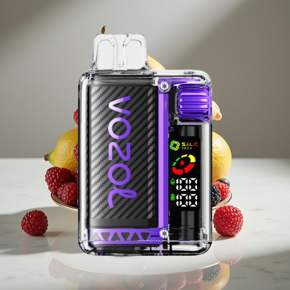 VOZOL Vista 20000 Puffs Recargable 650mAh 2% Nicotina OLED S.i.L.C Tech Dual Mesh Coil Frutos Rojos