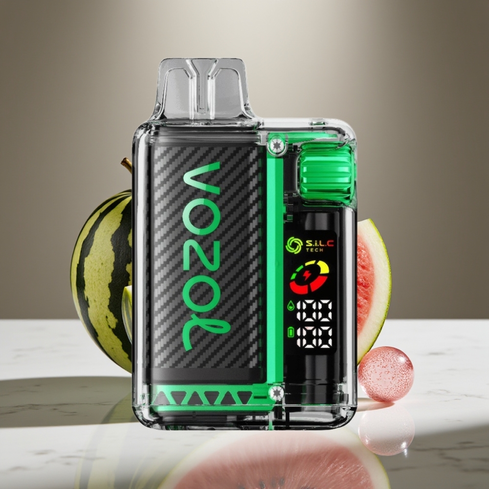 VOZOL Vista 20000 Puffs Recargable Pantalla OLED Sabor Sandía Chicle y Bobina Dual Mesh